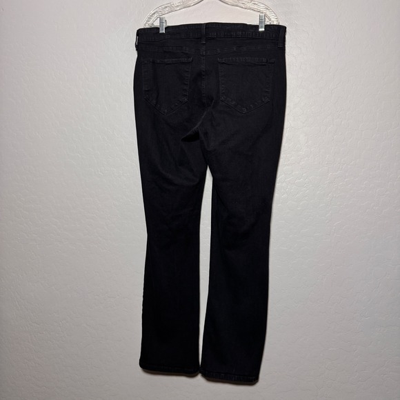 NYDJ Black Mini Bootcut Jeans Women's Size 14W Classic Fit Stretch Denim - Picture 2 of 8